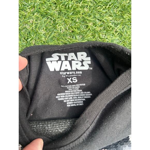 Star Wars Darth Vader Reversible Sequin Shirt –  Youth XS - Picture 3 of 3